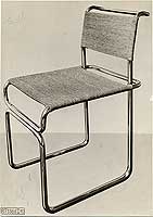 Tubular steel chair designed by Marcel Breuer