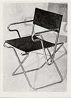 Folding chair, 1928, designed by Marcel Breuer