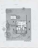 Geller House II, Main Floor Plan, Lawrence, Long Island, New